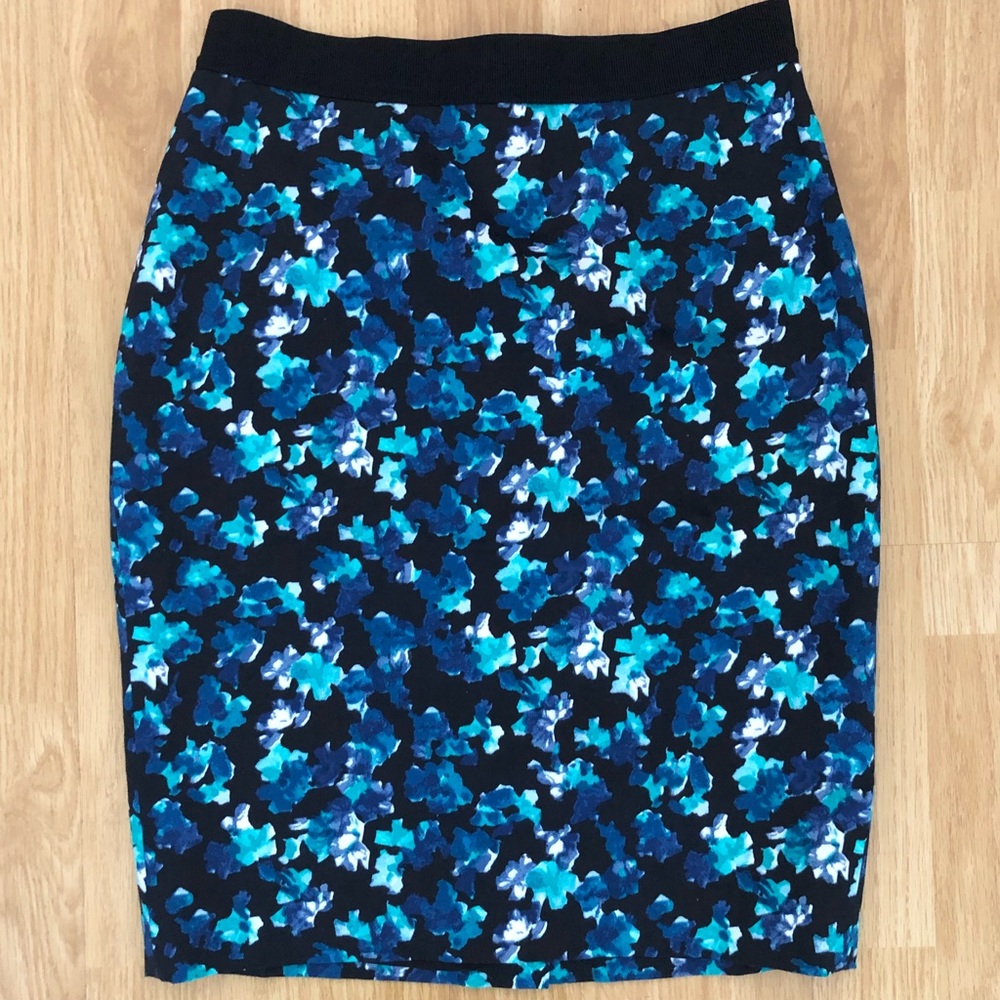 Floral pencil skirt